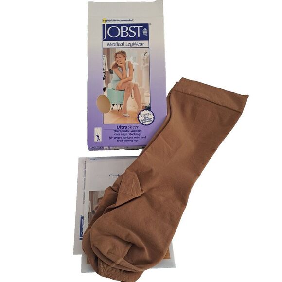 Jobst Medical Compression Stockings Sun Bronze, Knee 30-40 mmHg, XL Comfort - Picture 4 of 6
